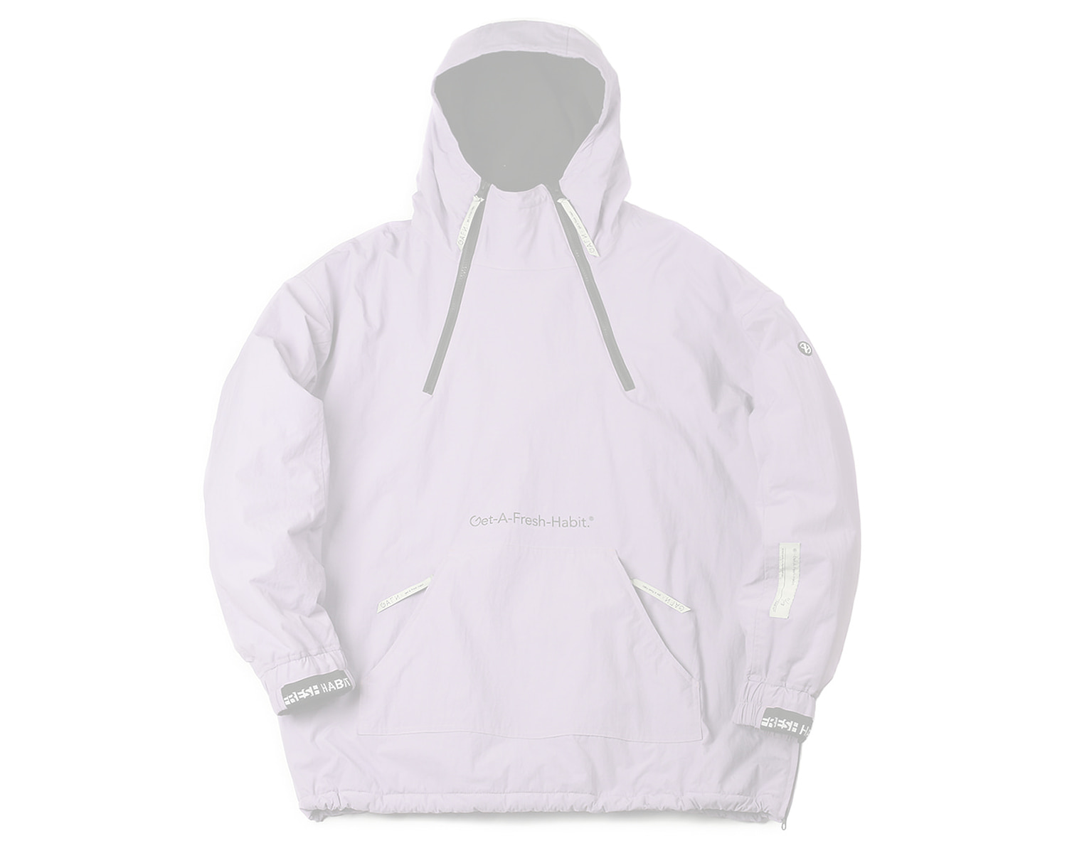 DOUBLE ZIP UP PULLOVER LAVENDER / GAFH