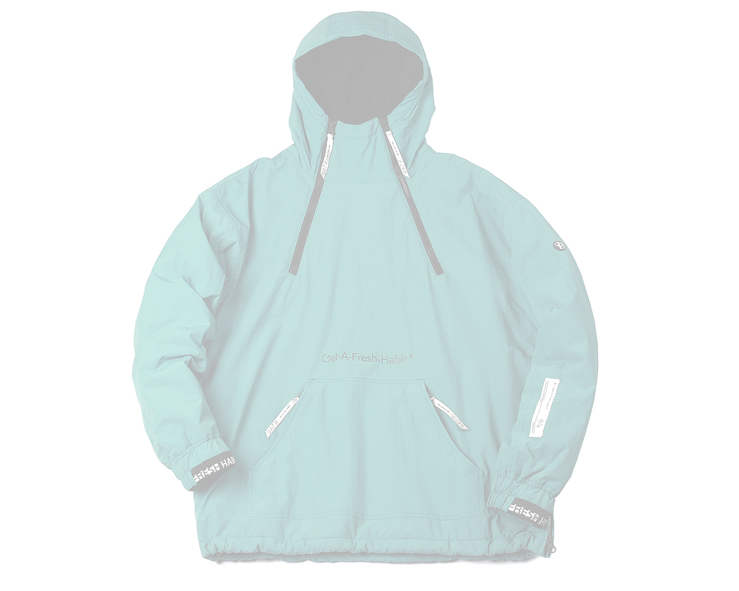 DOUBLE ZIP UP PULLOVER TEAL / GAFH
